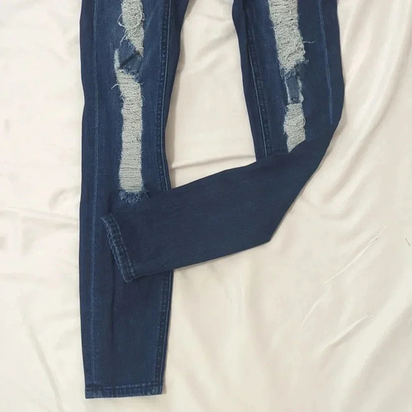 True Religion Jennie Mid Rise Curvy Skinny Jean, Color Dark Indigo Size 24 - Picture 7 of 15